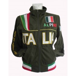 Felpa Alpini Verde Donna