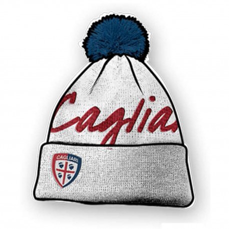 Cuffia Pon-Pon Bianco Cagliari