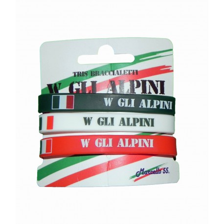 Tris Braccialetti Alpini